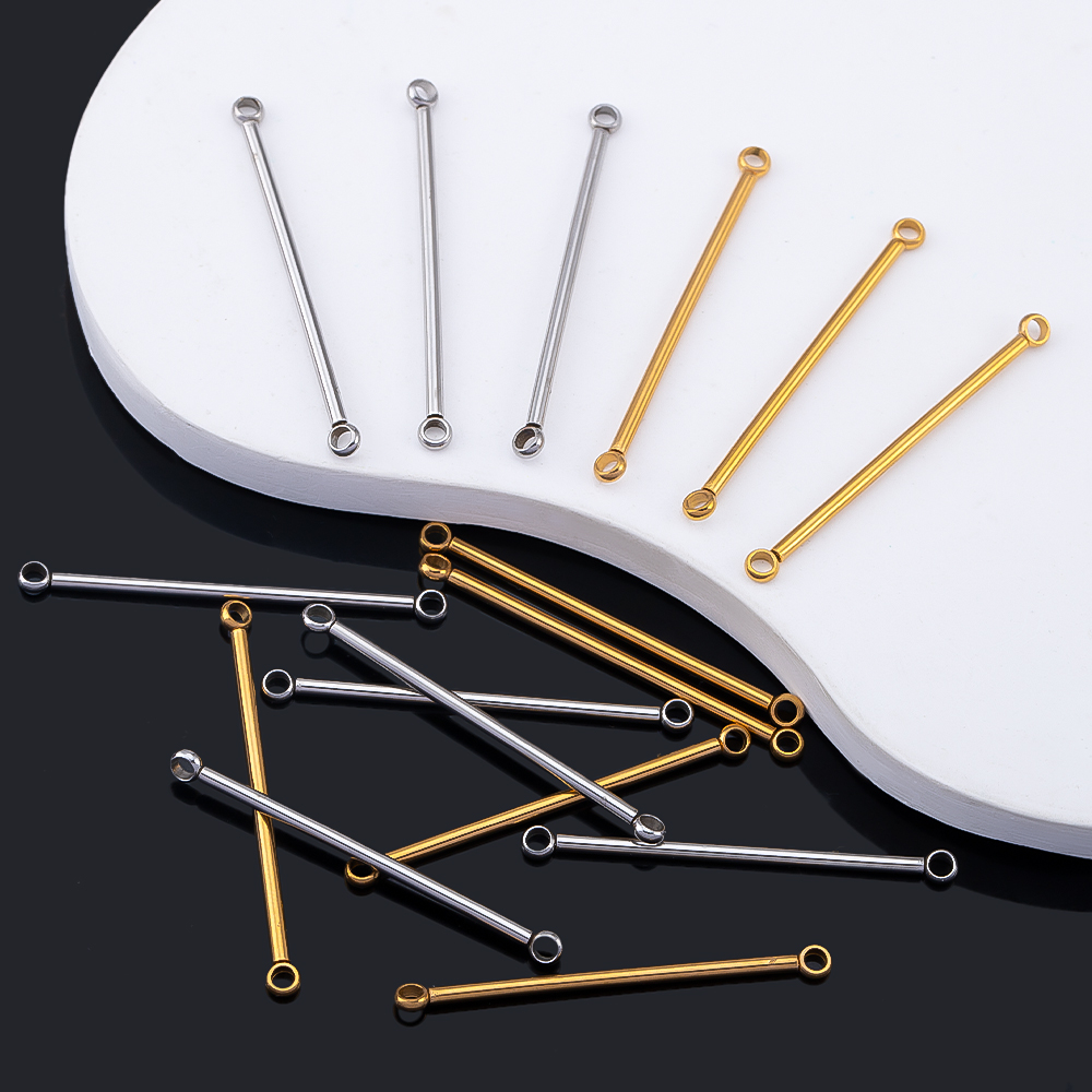Jewelry Making Drill - ก้านเชื่อมต่อแหวนคู่สแตนเลส 10 ชิ้นสำหรับ DIY ต่างหูสร้อยคอเครื่องประดับทำอุปกรณ์เชื่อมต่อ