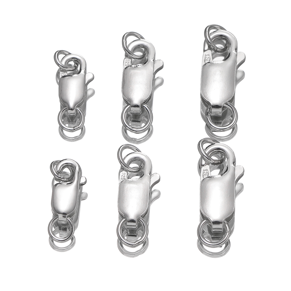 Lobster Clasp Silver - ตัวล็อกแบบก้ามปูเงินแท้ 2 ชิ้น สำหรับเชื่อมต่อเครื่องประดับ ทำสร้อยข้อมือ สร้อยคอ