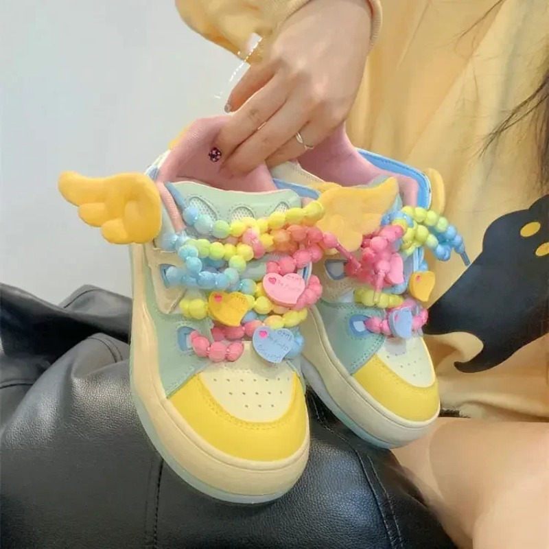 รองเท้าผ้าใบแฟชั่นผู้หญิงทรงหน - Jewelry Making Board บทวิจารณ์และราคา