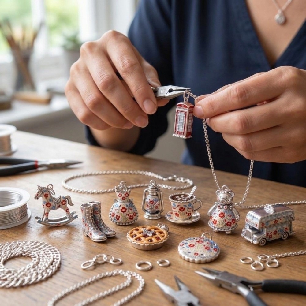 จี้การ์ตูนสแตนเลสสตีลน่ารัก จิ - Jewelry Making London บทวิจารณ์และราคา