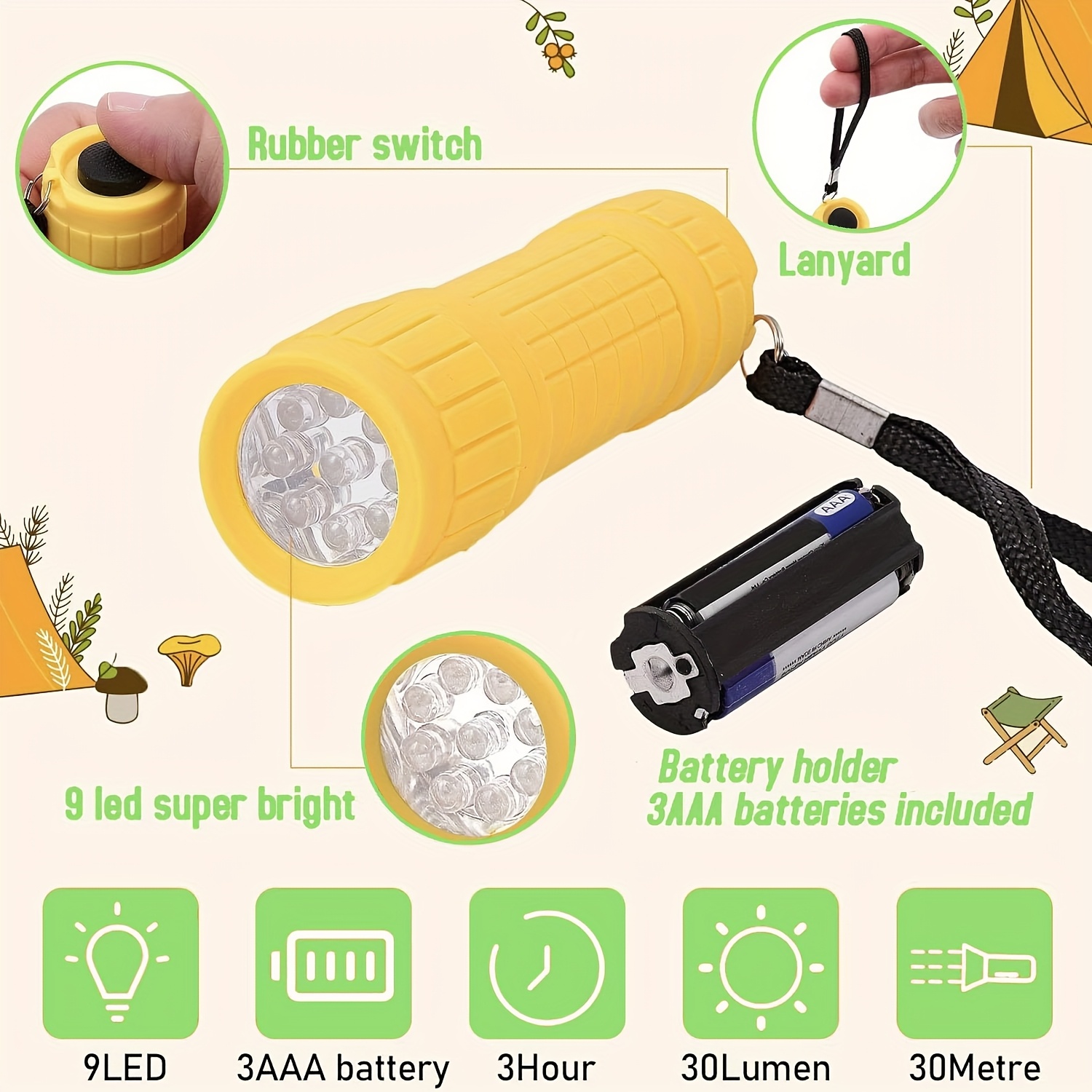 ไฟฉายพกพาขนาดเล็ก 9XPE LED ให้ - Jewelry Making Torch บทวิจารณ์และราคา