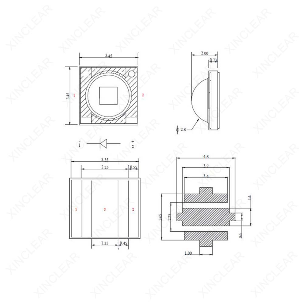 SMD3535 ชิป LED 1W 3W Cool และ - Jewelry Making Board บทวิจารณ์และราคา