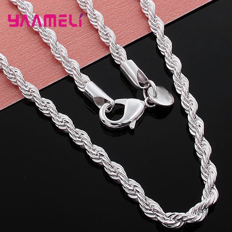 สร้อยคอเงินสเตอร์ลิงแท้925แท้ส - Lobster Clasp Silver บทวิจารณ์และราคา