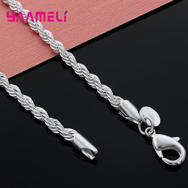 สร้อยคอเงินสเตอร์ลิงแท้925แท้ส - Lobster Clasp Silver บทวิจารณ์และราคา