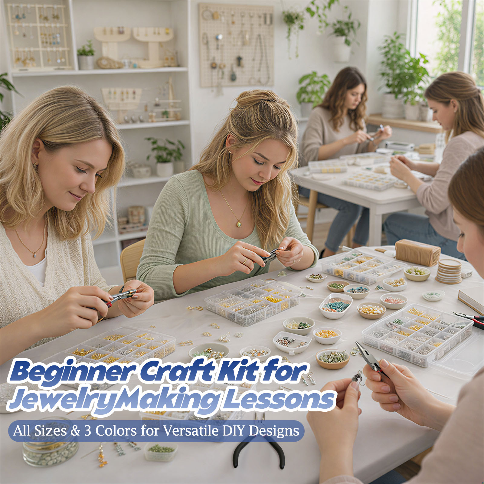 ชุดอุปกรณ์ทำต่างหูแบบไม่ก่อให้ - Jewelry Making At Home บทวิจารณ์และราคา
