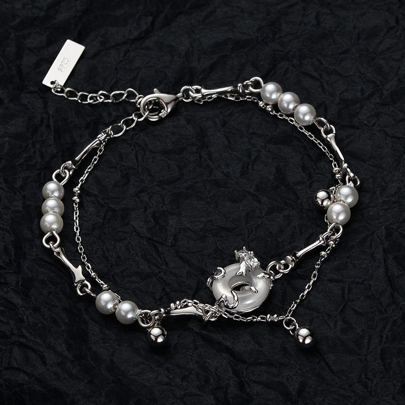 F.i.n.s สไตล์จีน S925แท้กำไลข้ - Lobster Clasp Silver บทวิจารณ์และราคา